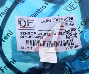 Датчик АБС MAZDA 6 (GH) колеса переднего левого QUATTRO FRENI QF60F00456, 0665658SX, GS1D4373XA