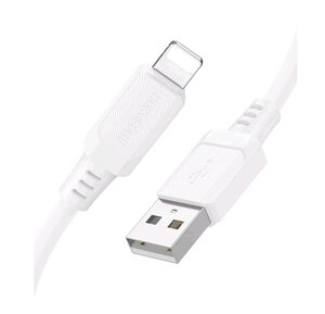 Кабель iPhone (5-) 2.4A 1м BOROFONE BX115 white, 00743