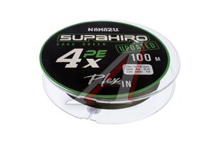 Леска плет.Namazu Supahiro 4Х 100м 0,12мм 3,99кг NSH100-0,12, 805559