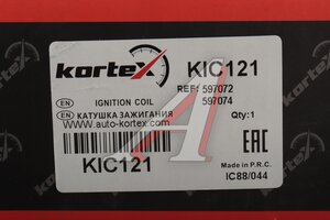 Катушка зажигания PEUGEOT 106,205,206,306,307 CITROEN Berlingo (96-) KORTEX KIC121, PCI1021, 5970.74