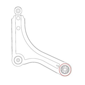 Сайлентблок CITROEN C4 (07-) рычага переднего CTR GV0855, 3523.77