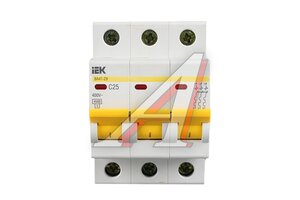 Выключатель автоматический IEK 25А трехполюсной ВА47-29-25А