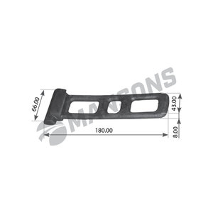 Крепление брызговика SCANIA 4 series MANSONS 900.346, AV-006, 1383858