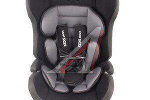 Автокресло детское 9-36кг (I-II-III) 1-12лет черный карбон "Sputnik" KIDS PLANET KRES2547