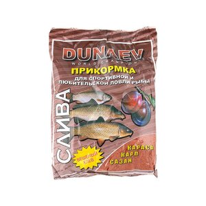 Прикормка DUNAEV КЛАССИКА 0.9кг Карп Слива 936003, FLS031