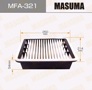 Фильтр воздушный TOYOTA Majesta (99-03) (4.0/4.3) MASUMA MFA321, J1322098, 17801-50030