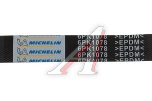 Ремень приводной поликлиновой 6PK1078 CITROEN Berlingo (94-) MICHELIN 6PK1078, 11281736719