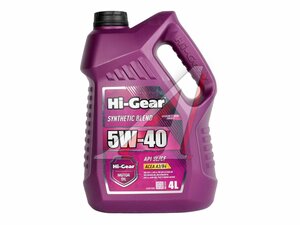 Масло моторное HG 5W40 SL/CF 4л HGL1414, HI-GEAR 5W40
