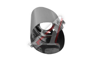 Насадка на глушитель d=80мм нержавеющая сталь Форсаж-3 D5003