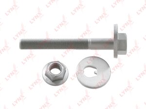Болт NISSAN Primera (P12),X-Trail (T30) сход-развальный эксцентриковый с гайкой LYNX FS1198, 01225-00072