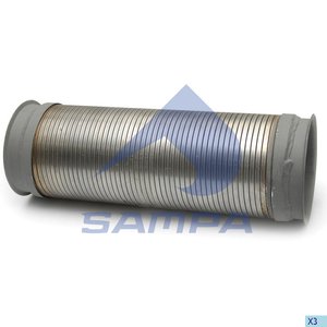 Гофра SCANIA глушителя с фланцем (L=360x115) (нерж. ЕВРО-4) SAMPA 041.378, 1726289