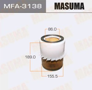 Фильтр воздушный MITSUBISHI Pajero,L200 MASUMA MFA-3138, LX673, MD620563/MZ311786