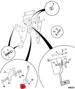 Датчик JCB положения стрелы 332/С9990, 332/C9990, 332/C9990/701/80486