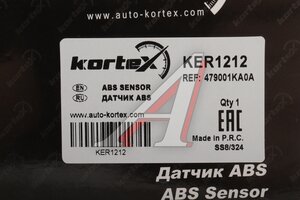 Датчик АБС NISSAN Juke (10-) колеса заднего правого KORTEX KER1212, 47900-1KA0A