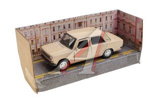 Модель автомобиля ВАЗ-2101 металлическая 12см бежевая ТЕХНОПАРК 2101-12-BG, 371189