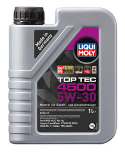 Масло моторное LIQUI MOLY TOP TEC 4500 5W30 синт.1л 2317, LM 5W30 2317