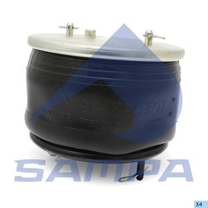 Пневморессора SCANIA 4 series (с металл.стаканом) SAMPA SP550301-K, 38648/1.25658/SP550301-K, 1440301