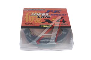 Леска SUPER LINE PE X4 150м d.green 0,30мм 21,8кг BSLX4-DG-030-150, 887541