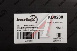 Диск тормозной LAND ROVER Range Rover (02-) задний (1шт.) KORTEX KD0288, SDB000211