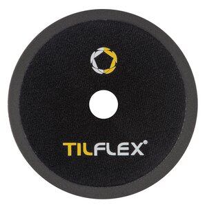 Круг полировальный на липучке с отверстием рефленый 150х25мм черный TILFLEX TL75