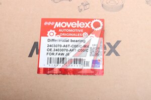 Подшипник FAW J6 дифференциала левый конический io=4,875 MOVELEX 2403070-A6T-C00/C-MX, 2403070-A6T-C00/C