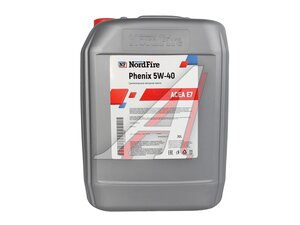 Масло моторное NF Phenix 5W40 синт.20л JCB NFME000540/20, NORDFIRE 5W40