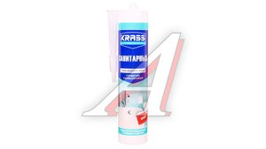 Герметик KRASS силиконовый 300мл санитарный белый KRASS/055796, KRASS