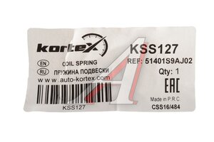 Пружина HONDA CR-V (01-07) подвески передней KORTEX KSS127, 51401-S9A-024