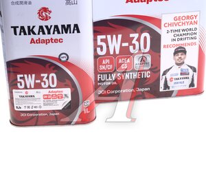Масло моторное TAKAYAMA Adaptec C3 5W30 синт.4+1л 102040, TAKAYAMA 5W30