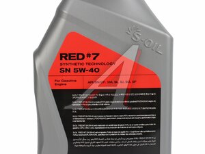 Масло моторное S-OIL SEVEN RED SN 5W40 1л 33947, S-OIL 5W40