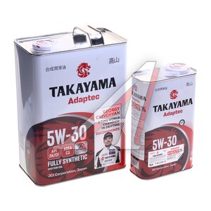 Масло моторное TAKAYAMA Adaptec C3 5W30 синт.4+1л 102040, TAKAYAMA 5W30