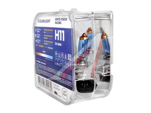 Лампа 12V H11 55W PGJ19-2 бокс (2шт.) Whitevis CLEARLIGHT MLH11WVR