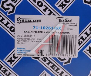 Фильтр воздушный салона MERCEDES C (W204),E (W212),GLK (X204) угольный STELLOX 71-10261-SX, LAK413, A2128300318