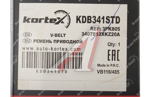 Ремень поликлин KORTEX KDB341STD, 3PK805