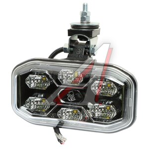 Фара рабочего света 12V (рассеянный свет) (разъем 2-клеммный) светодиодная (на пластик) РУДЕНСК 112.17.74.3711-10
