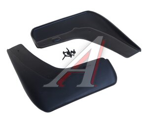Брызговик МОСКВИЧ 3 (22-) задний комплект 2шт. NORPLAST NPL-Br-38-20B-1
