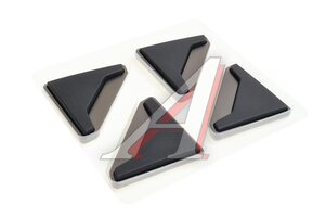 Накладка на дверь защитная черная комплект (4 предм.) TORINO P131Black, 21166