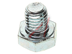 Болт М8х1.25х10 шестигранный оцинкованный кл.прочн. 8.8 933-8*10/88, DIN933