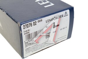 Наконечник рулевой тяги FIAT Doblo,Palio (01-) правый LEMFORDER 2707602, 12473/FI-ES-0242/JTE437, 98845032