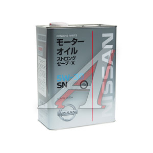 Масло моторное NISSAN SN STRONG SAVE X KLAN5-05304 п/синт.4л SAE5W30 KLAN5-05304, NISSAN 5W30, KLAN3-05304