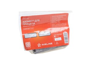 Катафот габаритный белый (28х93мм) самоклеящийся комплект (2шт.) AIRLINE ARML004