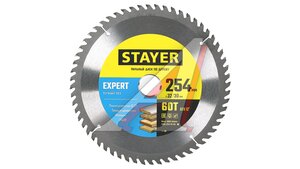Диск пильный по дереву 254х32мм 60 зубьев STAYER 3682-254-32-60_z01