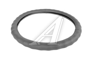 Оплётка руля (L) 39-41cм серая нат. кожа AVS A78650S