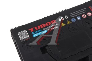 Аккумулятор TUBOR Classic Asia 60А/ч обратная полярность 6СТ60(0) D23L