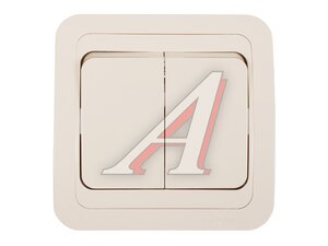 Выключатель 2 сп крем. MAKEL 25003