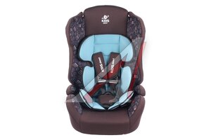 Автокресло детское 9-36кг (I-II-III) 1-12лет шоколадные буквы "Sputnik" KIDS PLANET KRES2545