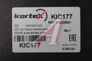 Катушка зажигания HYUNDAI Elantra (15-) KORTEX KIC177, SPL1304, 27300-2E601