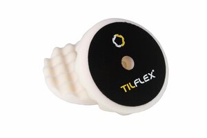 Круг полировальный на липучке с отверстием рефленый 150х25мм белый TILFLEX TL74