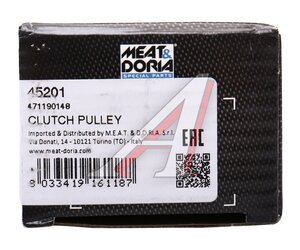 Шкив CITROEN Berlingo (09-) генератора MEAT&DORIA 45201, 535019310, 9822789580
