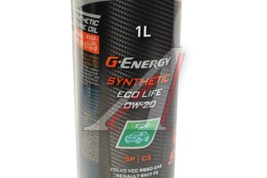 Масло моторное G-ENERGY Synthetic Eco Life SP/C5 0W20 синт.1л 253140709, G-ENERGY 0W20